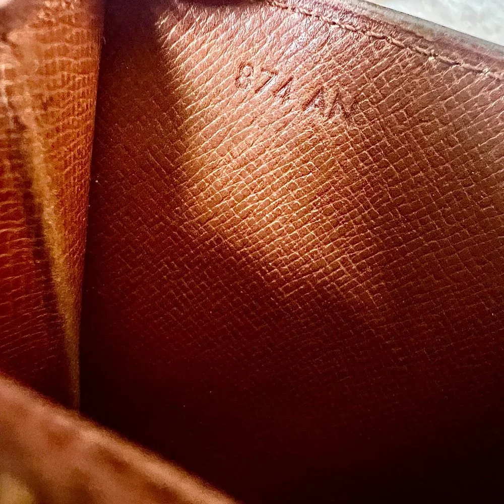 Authentic Louis Vuitton Porte Monnaie Monogram Pochette Credit Long Wallet M6172